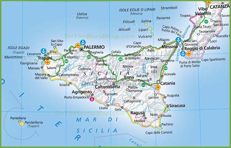 levanzo sicily map.